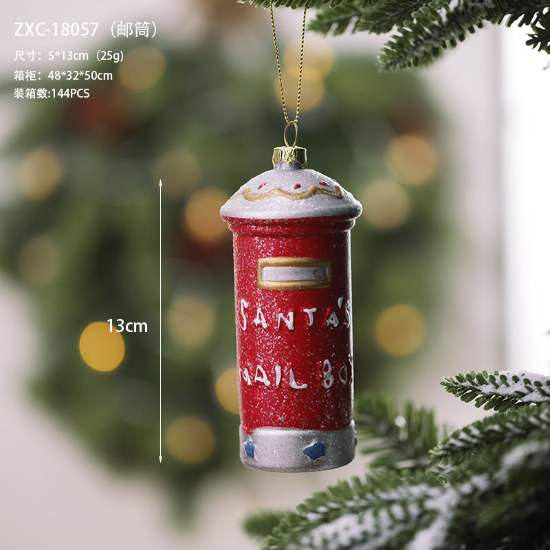 Christmas decoration small pendant gingerbread man plate House crutch car pendant Christmas tree Christmas wreath pendant