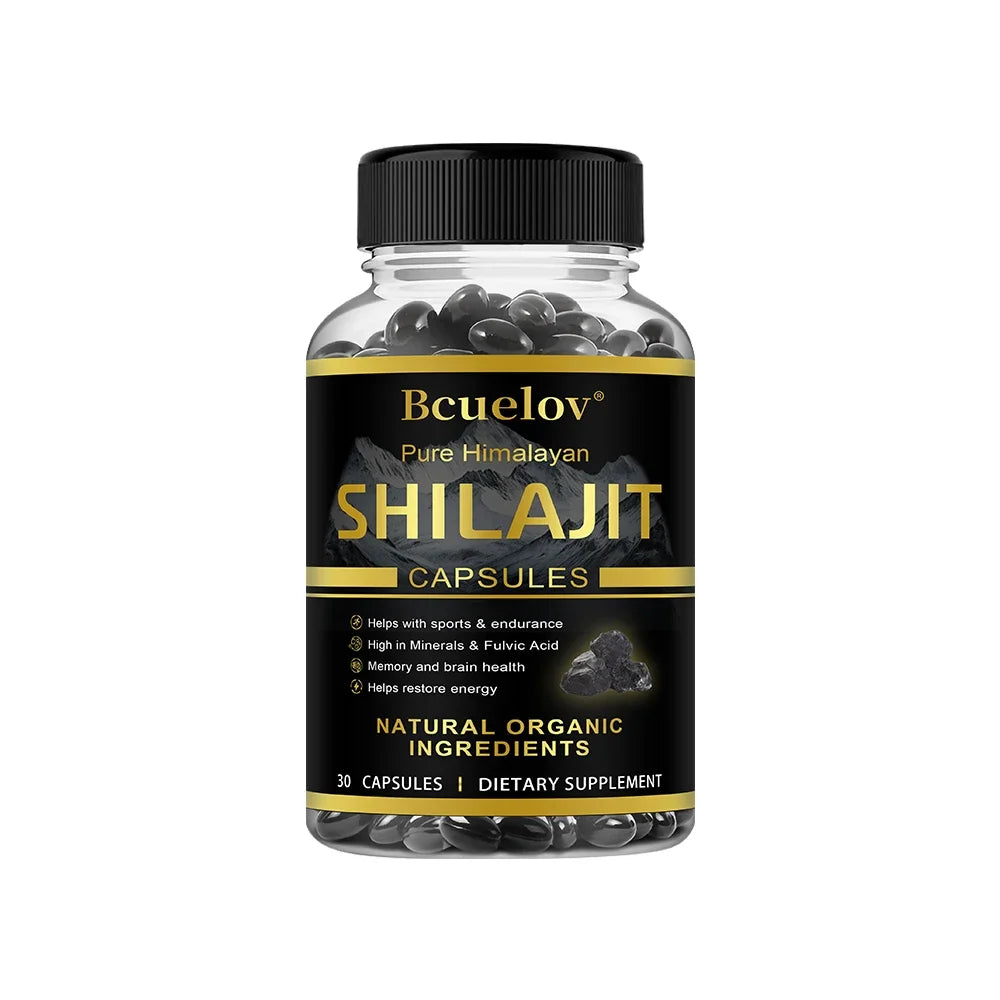 Shilajit Original Shilajits Capsule High Purity Mineral Supplements with 85+Trace Minerals Enhance Energy & Resist Stress