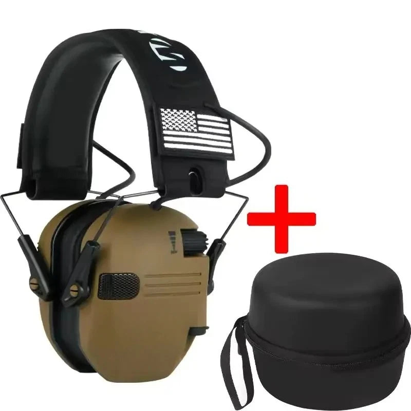 Shooting Hunting Electronic Earmuffs Active Noise Cancelling Protect Hearing Tactical Headset NRR22 EMI Filtering Sound Amplify