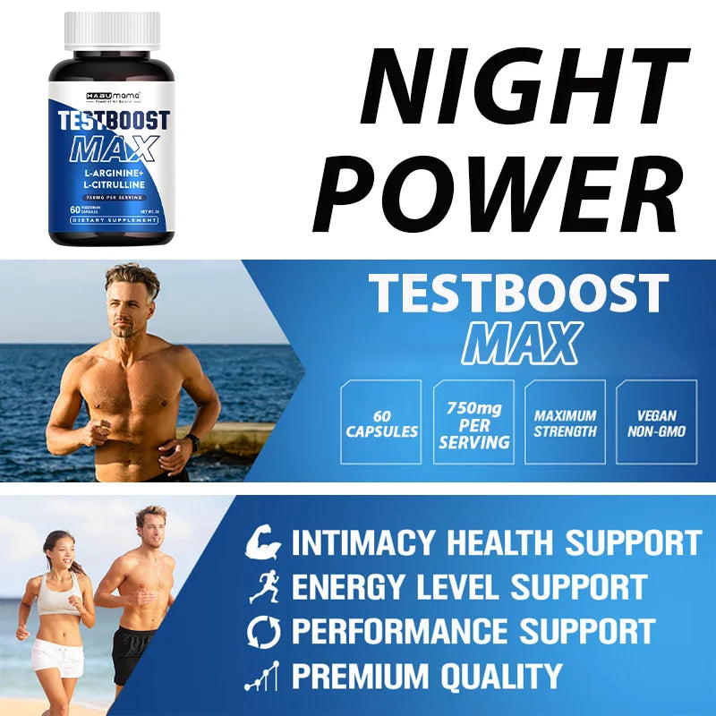 L-Arginine Capsules with L-Citrulline- 100 Count - Vegan, Non-GMO Capsules for VIRILITY·VITALITY·VIGOR, Endurance and Erect