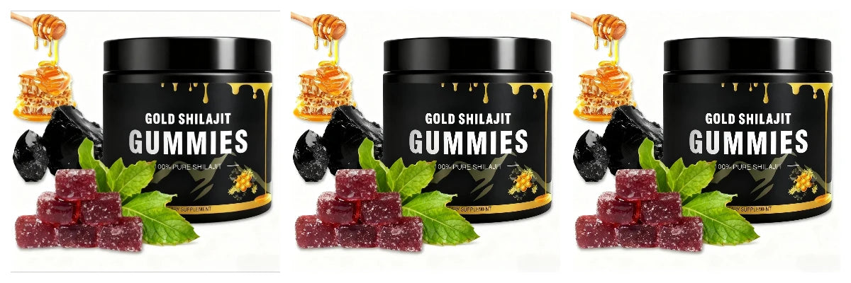 Shilajit Gummies with Manuka Honey, Endurance, Focus and Vitality Support,100 mg per Gummy, 30 Count Daily Formula for Energy