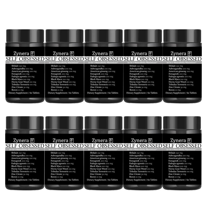 Ashwagandha Shilajit Maca Tablet Pen-is Supplement Anti-oxidation, Immunity,E-rection Capsules for Men