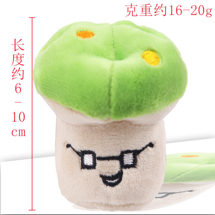 Pink Mushroom Green Mushroom Plush Sound Pet Dog Cat Toy Wholesale Dog Supplies Cat Relief