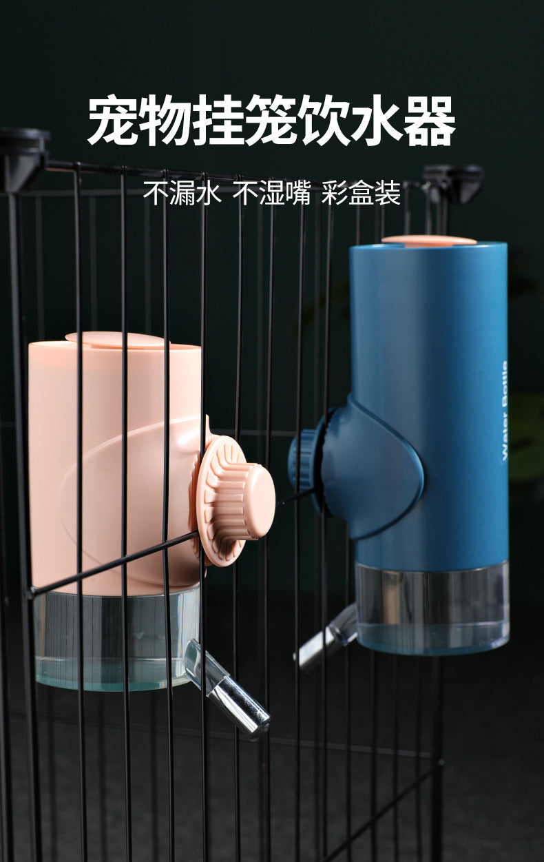 Dog Automatic Water Drinker Dog Cage Hanging Water Bottle Pet Automatic Water Feeder Ball Lick Water Feeder