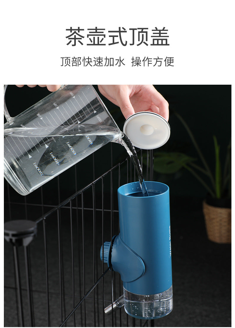 Dog Automatic Water Drinker Dog Cage Hanging Water Bottle Pet Automatic Water Feeder Ball Lick Water Feeder
