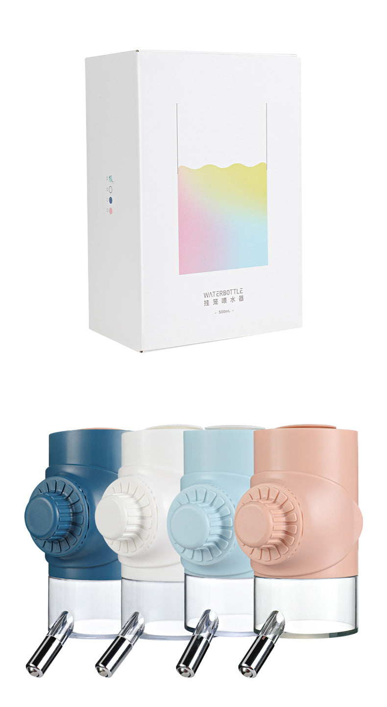 Dog Automatic Water Drinker Dog Cage Hanging Water Bottle Pet Automatic Water Feeder Ball Lick Water Feeder