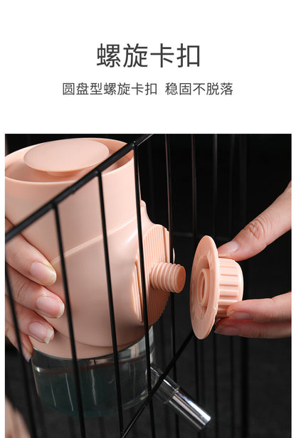 Dog Automatic Water Drinker Dog Cage Hanging Water Bottle Pet Automatic Water Feeder Ball Lick Water Feeder