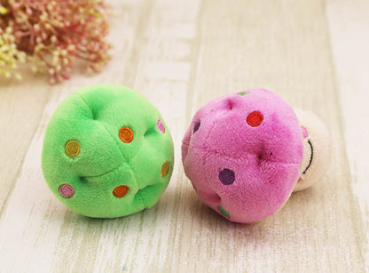 Pink Mushroom Green Mushroom Plush Sound Pet Dog Cat Toy Wholesale Dog Supplies Cat Relief