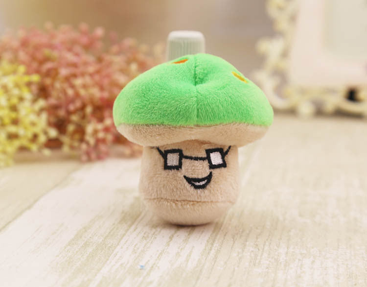 Pink Mushroom Green Mushroom Plush Sound Pet Dog Cat Toy Wholesale Dog Supplies Cat Relief