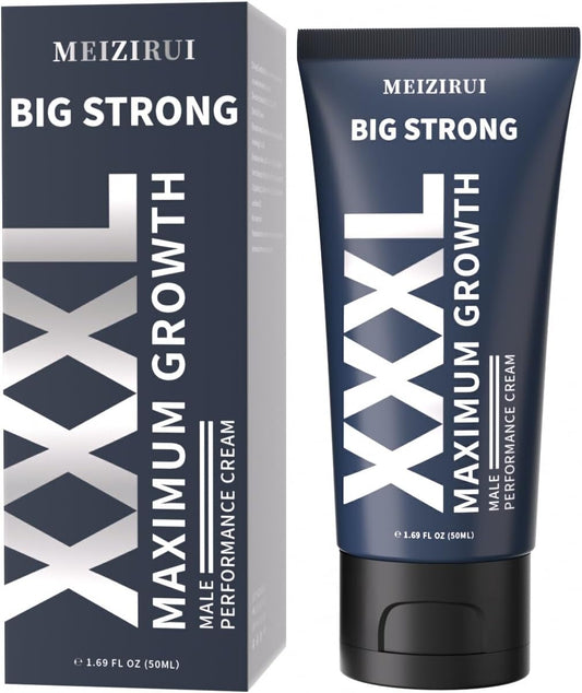 XXXL Extra Strength Massage Enlargement Gel for Man – Men's Power Massage Cream with Natural Oil for Increase Size, Huge Thickness, Strength and Prolonged Performance (Big Strong)