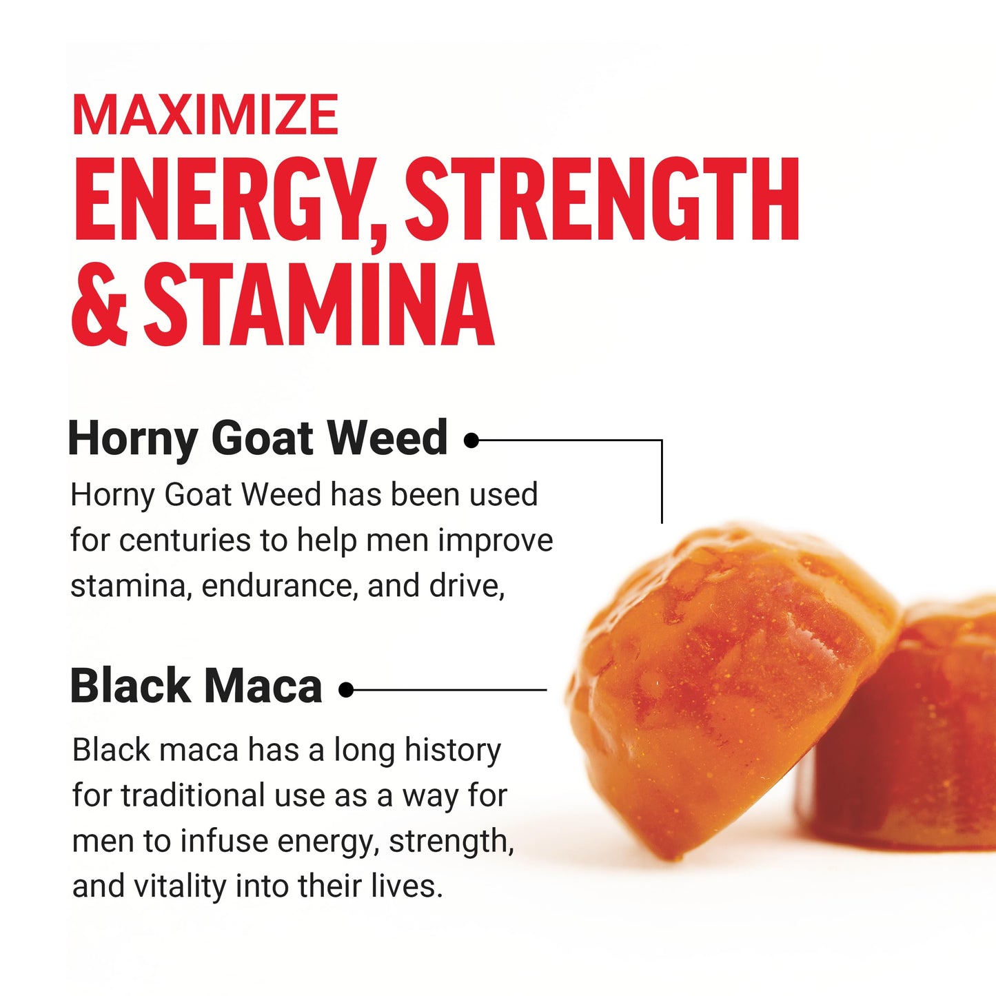Force Factor Test X180 Gummies, Testosterone Booster Supplement for Men | with Tongkat Ali, Horny Goat Weed, Tribulus Terrestris, Fenugreek, & Black Maca, Berry Punch, 60 Gummies