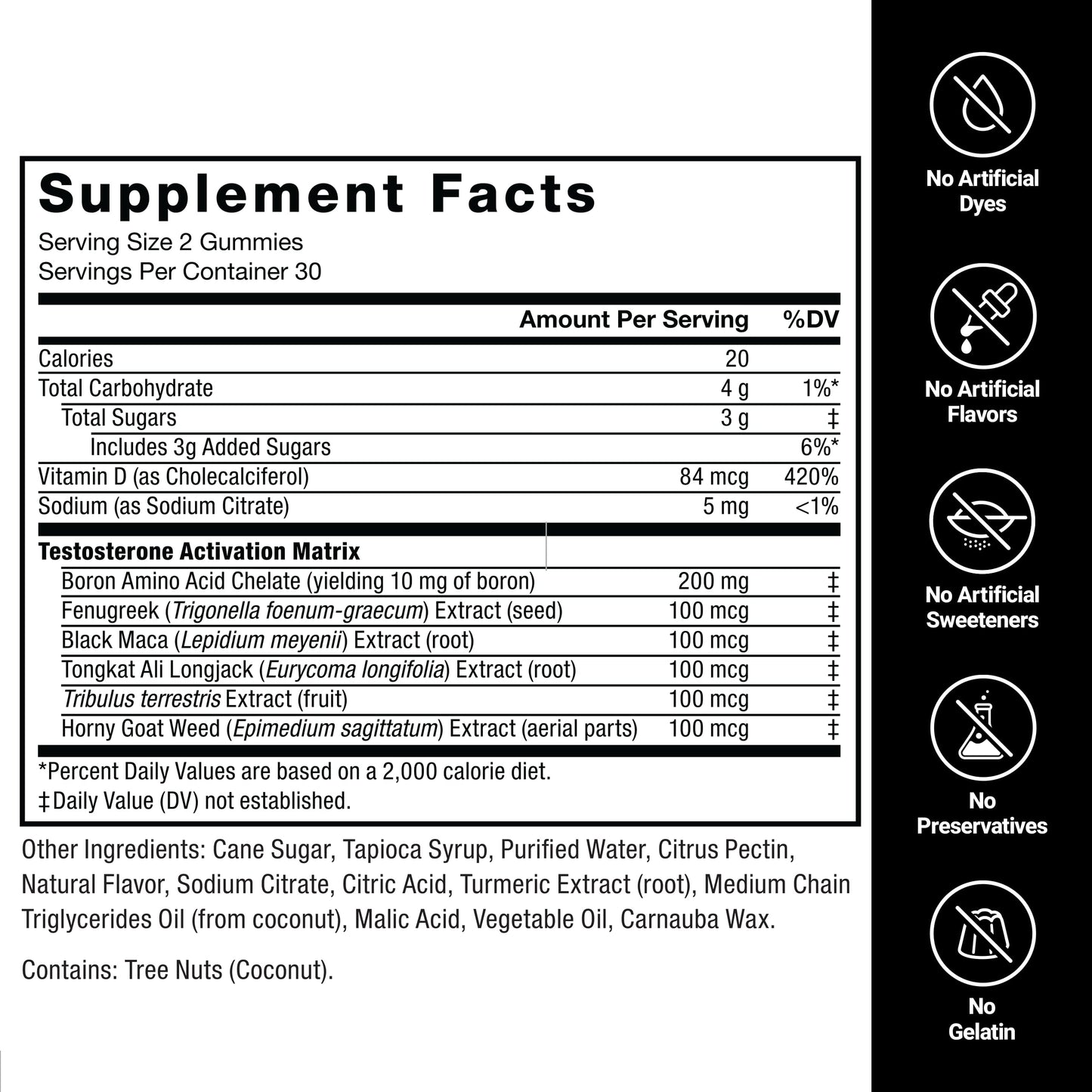 Force Factor Test X180 Gummies, Testosterone Booster Supplement for Men | with Tongkat Ali, Horny Goat Weed, Tribulus Terrestris, Fenugreek, & Black Maca, Berry Punch, 60 Gummies