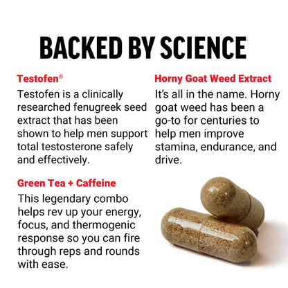 Force Factor Test X180 Gummies, Testosterone Booster Supplement for Men | with Tongkat Ali, Horny Goat Weed, Tribulus Terrestris, Fenugreek, & Black Maca, Berry Punch, 60 Gummies
