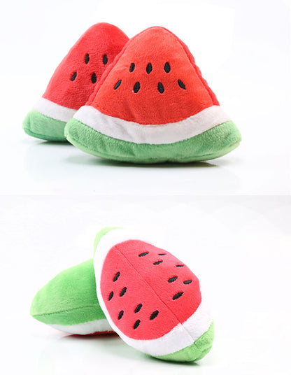 Digital Dog Manufacturer Direct Sales Dog Toys Cat Sound Toys Banana Carrot Chicken Leg Pet Cat Plush Shrimp Toys Cute