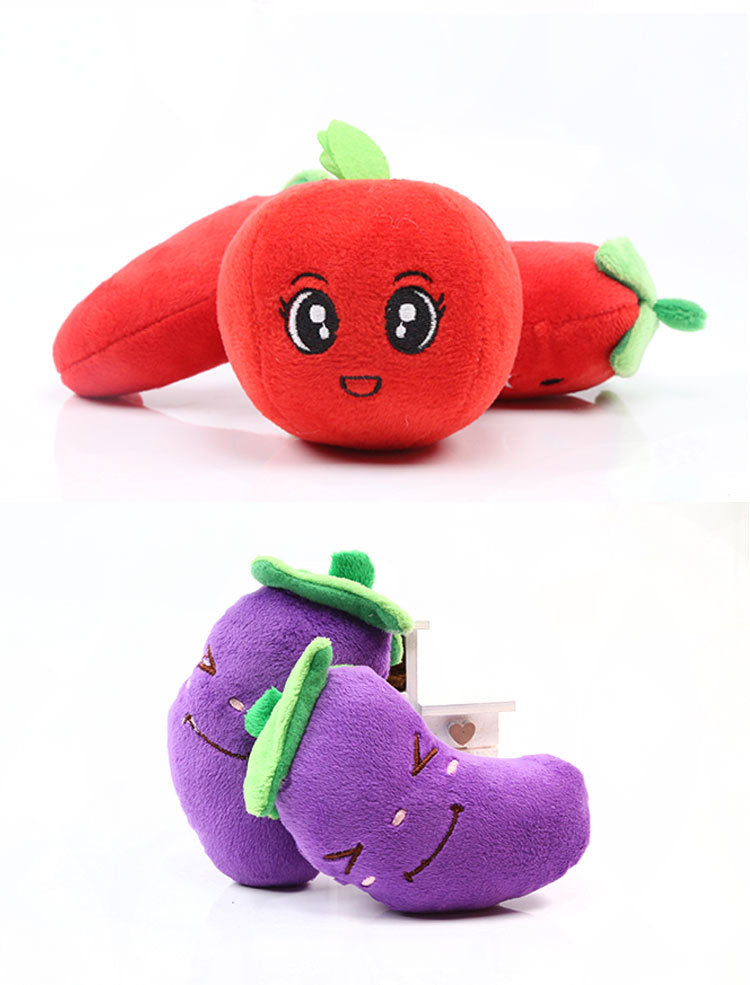 Digital Dog Manufacturer Direct Sales Dog Toys Cat Sound Toys Banana Carrot Chicken Leg Pet Cat Plush Shrimp Toys Cute