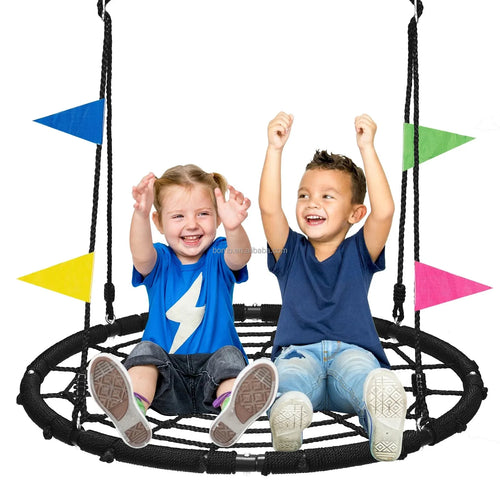 Zoshine Wholesale Best Seller 40-Inch Outdoor Net Swing Black Extra Strong Spider Web Design for Backyard Garden