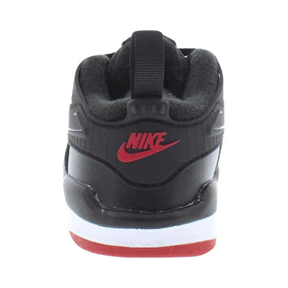 Jordan 4 Rm Infant Toddler Shoes Black Varsity Red Wolf Grey Basketball Style
