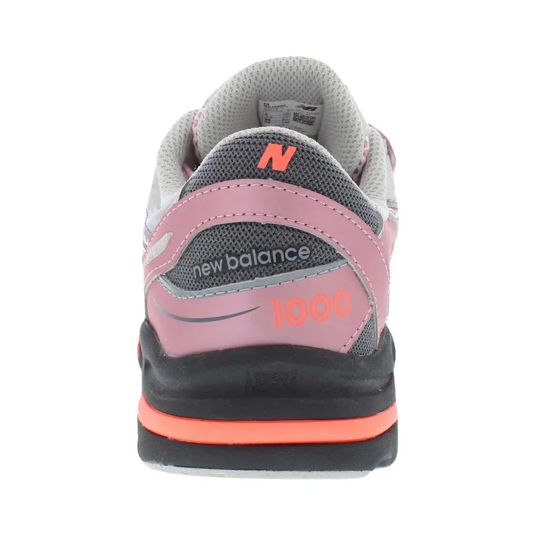 For 1000 GS Girls Shoes Pink Grey Mesh Running Sneakers Lace-Up Closure Cushioning PHYLON Midsole Rubber Outsole