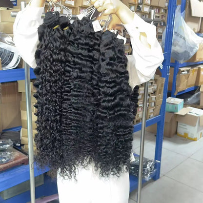 Wholesale Indian Curly Raw Hair Cuticle Aligned Cambodian Curly Hair Unprocessed Natural Wave Human Hair Bundles
