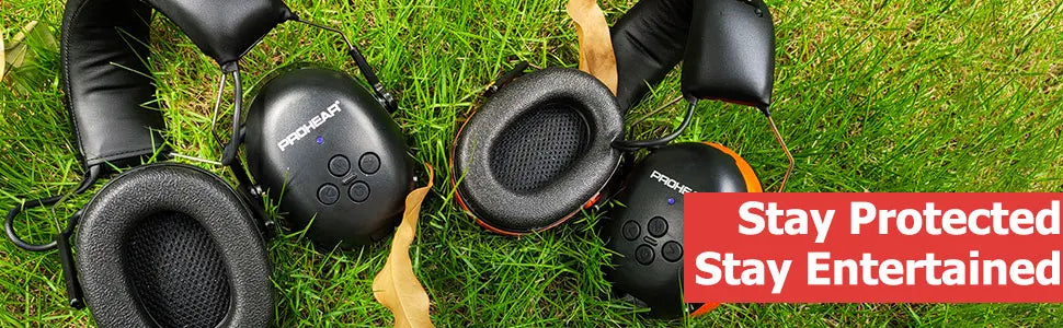 ZOHAN Electronic Headphone 5.0 Bluetooth Earmuffs Hearing Protection Headphones for Music Safety Noise Reduction Charging