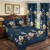 US Warehouse Stock,8-Piece Printed Bed Set,Full Sizes,Elegant Floral Print,Soft Fabric,Year-Round Cozy Comfort Bedroom Bed Linen