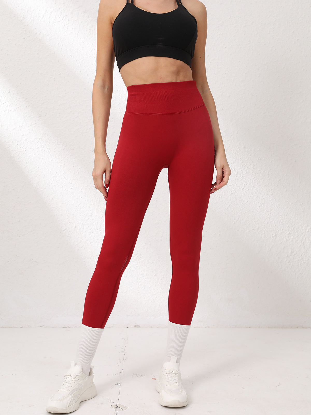 Cross-Border European and American High-Waisted Peach-Waist Leggings Yoga Pants Butt Lift Tummy Control High-Elastic Fitness Pants Yoga Wear