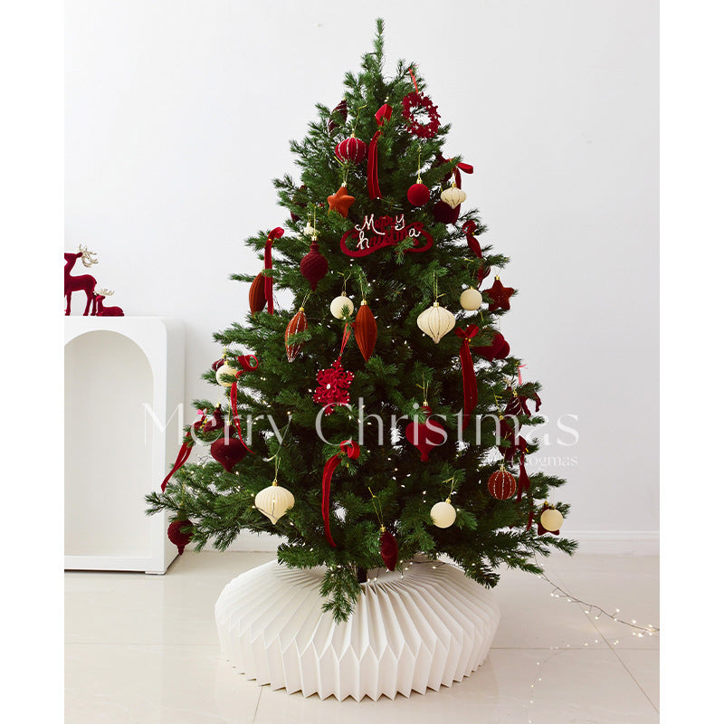 NUCHI cross-border Christmas decorations Christmas ball flocking ball Christmas ball Christmas ball Christmas tree decoration pendant