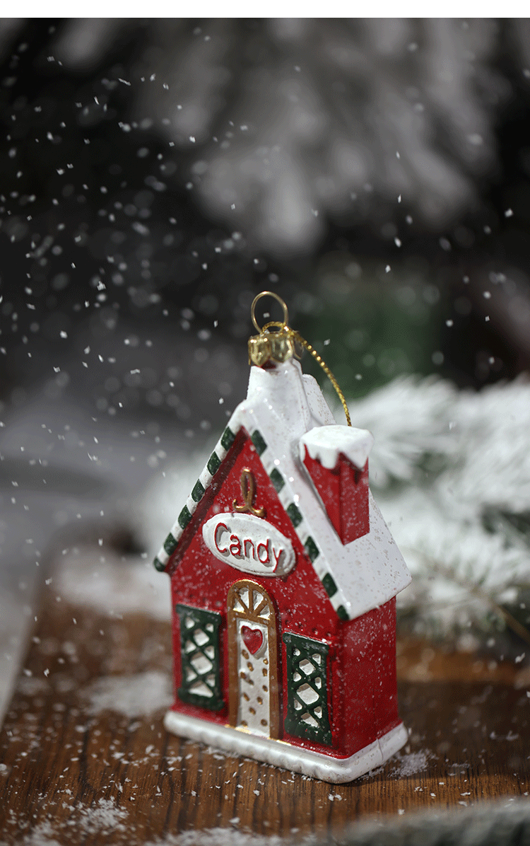 Christmas decoration small pendant gingerbread man plate House crutch car pendant Christmas tree Christmas wreath pendant