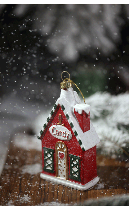 Christmas decoration small pendant gingerbread man plate House crutch car pendant Christmas tree Christmas wreath pendant