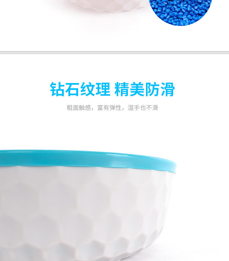 Thickened Pet Bowl, Easy to Clean, Large Dog Bowl, Two-Color Pet Food Set, Pp Material, Anti-Knock Over, Double Bowl for Dogs and Cats