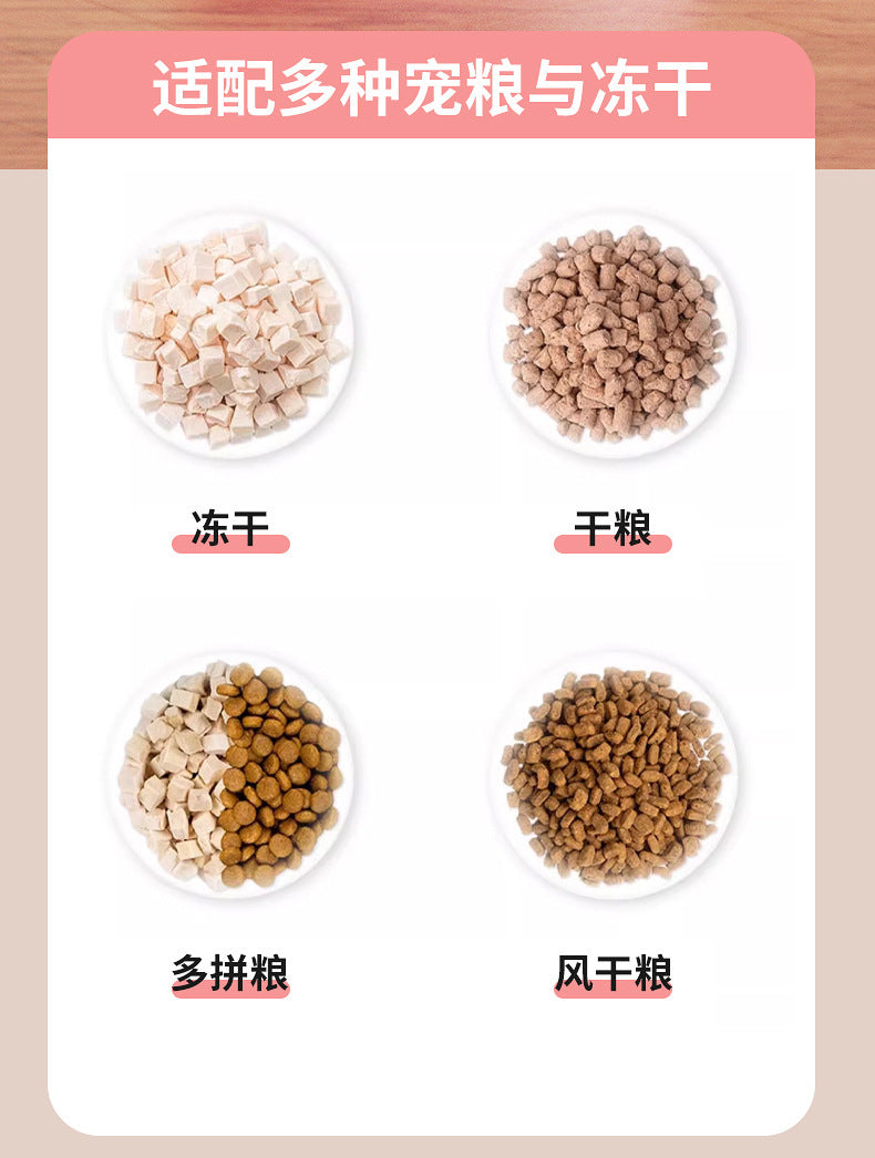 Automatic Pet Feeder for Cats and Dogs, Large-Capacity Foot-Operated Food Dispenser, Pet Push-Type Feeder, Pet Bowl