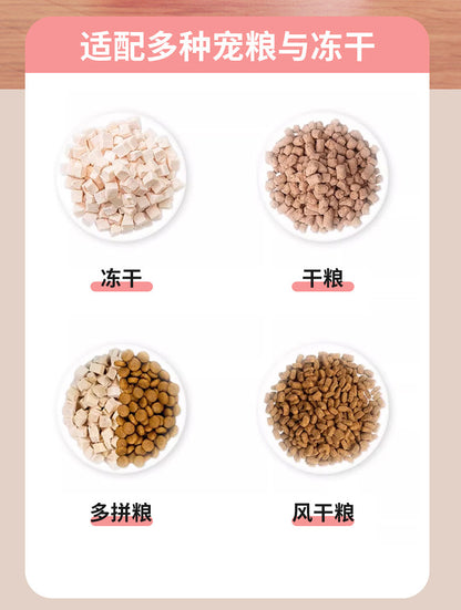 Automatic Pet Feeder for Cats and Dogs, Large-Capacity Foot-Operated Food Dispenser, Pet Push-Type Feeder, Pet Bowl