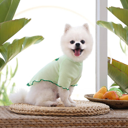 Spring and Summer Dog Cat Pet Clothes Base Shirt Autumn Two-legged Clothes Teddy Panda Home Clothes Dog Supplies Clothing