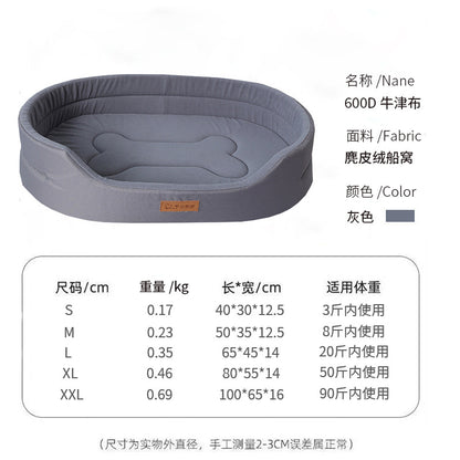 Cross-Border Popular Dog Bed and Mat, Moisture-Proof, Suitable for All Seasons, Dog Mattress, Pet Bed, Bite-Resistant Oxford Cloth, Factory Wholesale