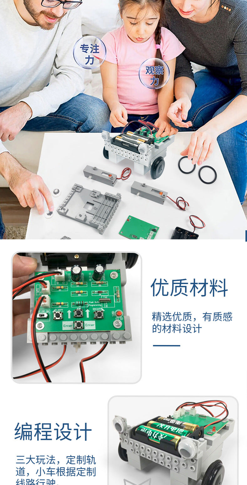Artificial Intelligence Programming Car Elementary School Students Steam Children's Toys Science Laboratory Intelligent Enlightenment Educational Toys