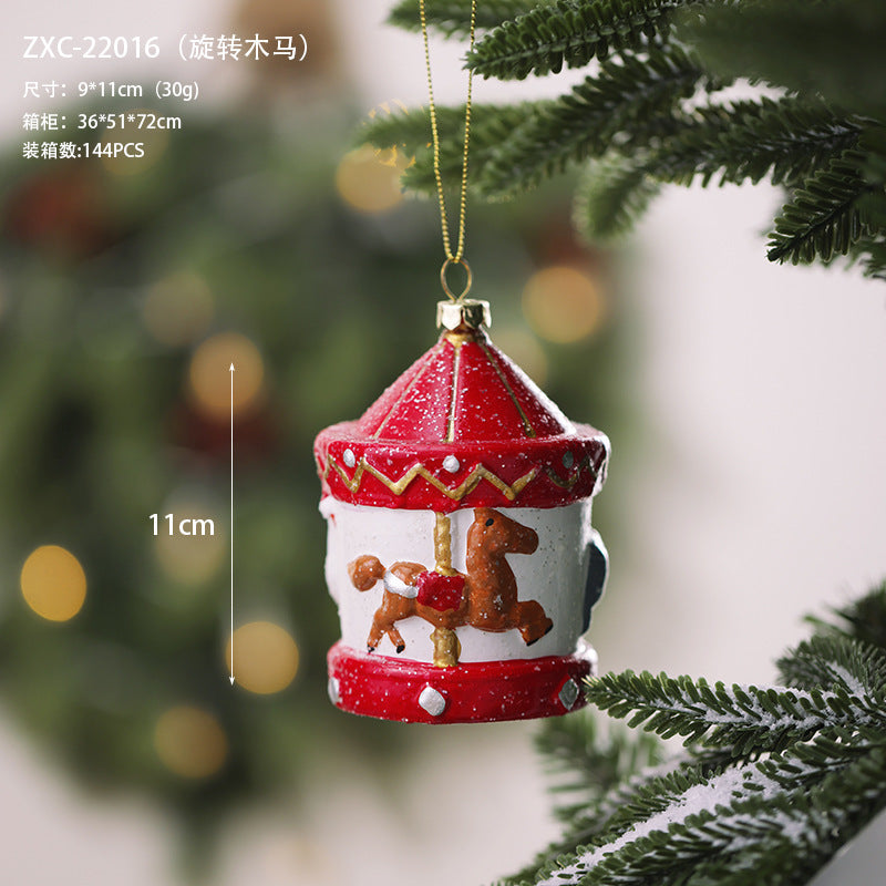 Christmas decoration small pendant gingerbread man plate House crutch car pendant Christmas tree Christmas wreath pendant