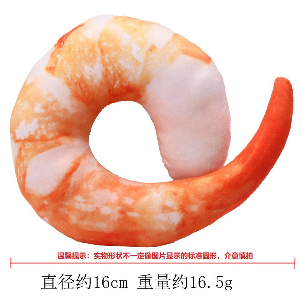 Digital Dog Manufacturer Direct Sales Dog Toys Cat Sound Toys Banana Carrot Chicken Leg Pet Cat Plush Shrimp Toys Cute
