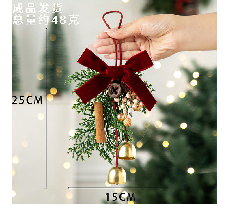 2026 New Christmas Decorations Christmas Bell Garland Pendant Christmas Tree Decorations Atmosphere Scene Hangings