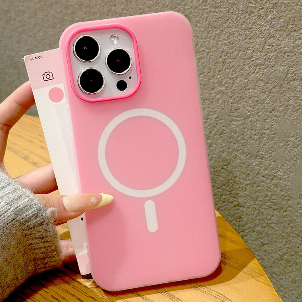 Suitable for Apple 18Promax Jelly Magnetic Phone Case Two-In-One Iphone16 Xiaomi 17 Huawei Protective Case
