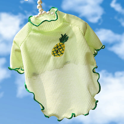 Spring and Summer Dog Cat Pet Clothes Base Shirt Autumn Two-legged Clothes Teddy Panda Home Clothes Dog Supplies Clothing