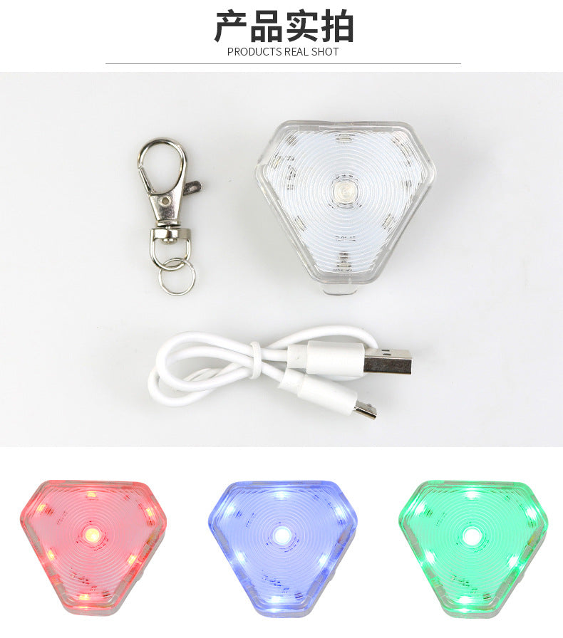 Pet dog walking light night out anti-lost light long endurance waterproof rainproof 9 modes adjustable pet light