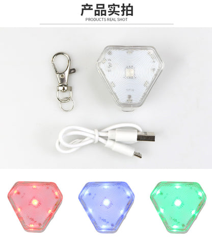Pet dog walking light night out anti-lost light long endurance waterproof rainproof 9 modes adjustable pet light