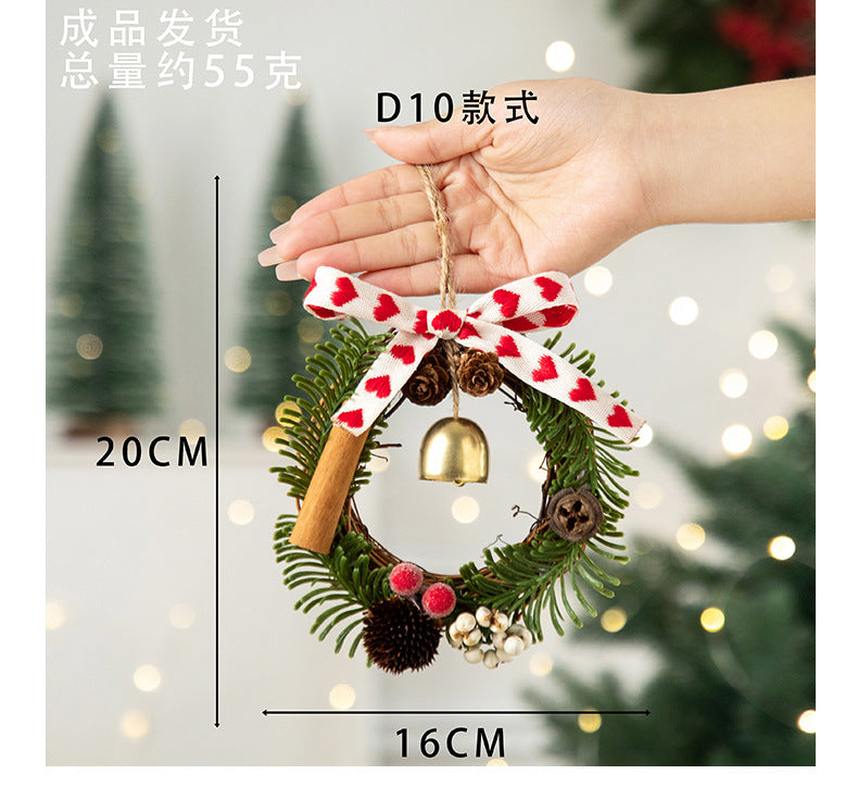 2026 New Christmas Decorations Christmas Bell Garland Pendant Christmas Tree Decorations Atmosphere Scene Hangings