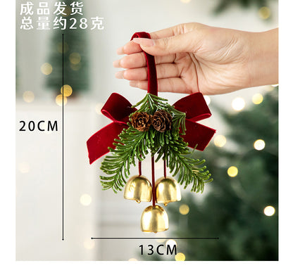 2026 New Christmas Decorations Christmas Bell Garland Pendant Christmas Tree Decorations Atmosphere Scene Hangings