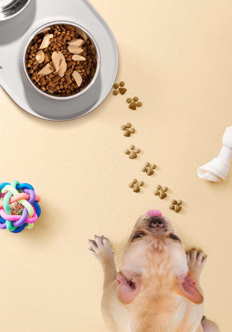 Silicone Pet Dog Bowl Placemat Cat and Dog Eating Non-Slip Anti-Splash Food Plate Mat Cat Bowl Dog Bowl Waterproof Tray