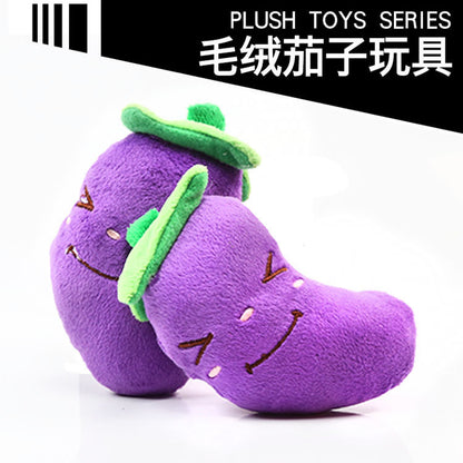 Digital Dog Manufacturer Direct Sales Dog Toys Cat Sound Toys Banana Carrot Chicken Leg Pet Cat Plush Shrimp Toys Cute