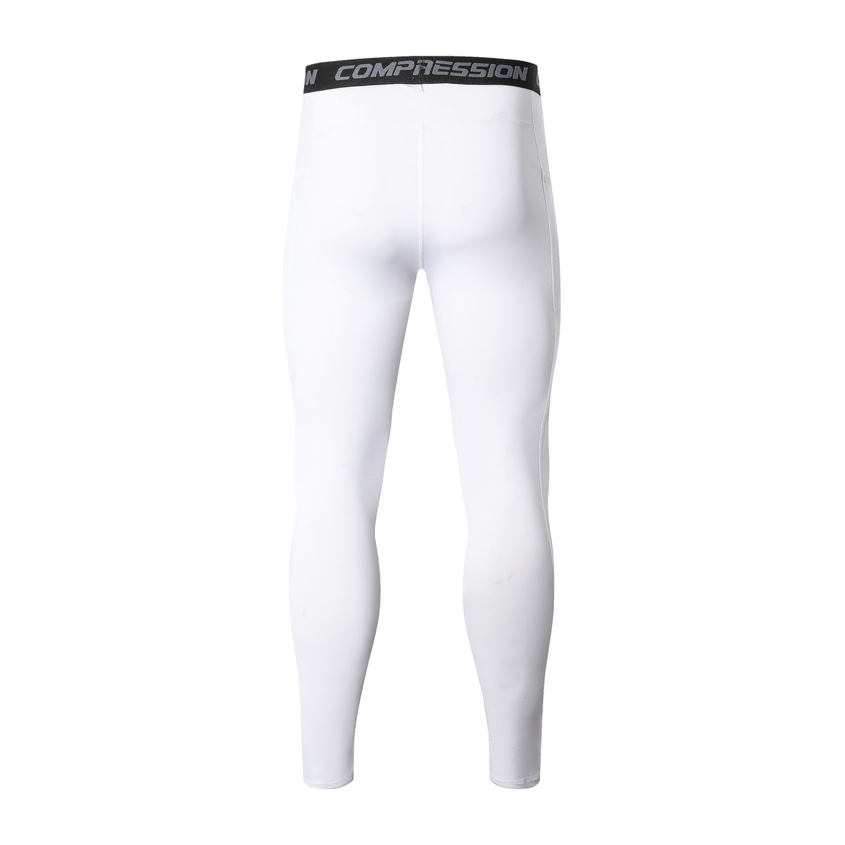 Patch Pocket Tight Pants Warm Fitness Pants Men's Quick-Drying Breathable Compression Pants Outdoor Cycling Running Leggings Sports Pants