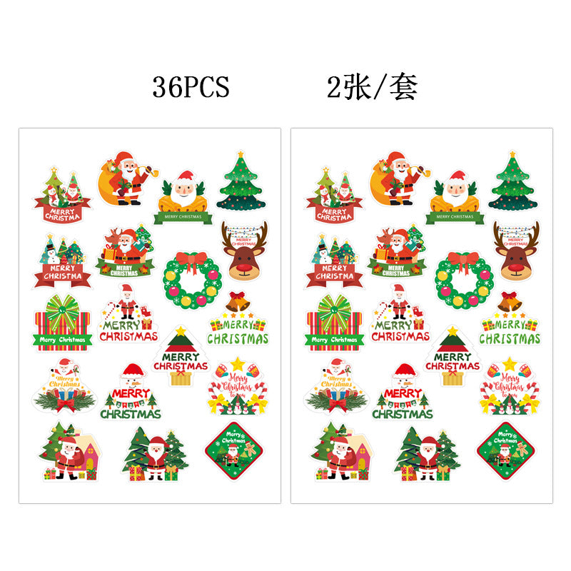 Amazon New Product Party Supplies Christmas Flag Set Christmas Garland Banner Venue Decoration