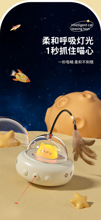Smart Cat Toy Cross-border Cat Toy Lazy Cat Toy to relieve boredom Self-hi Feather Cat Toy Cat Toy
