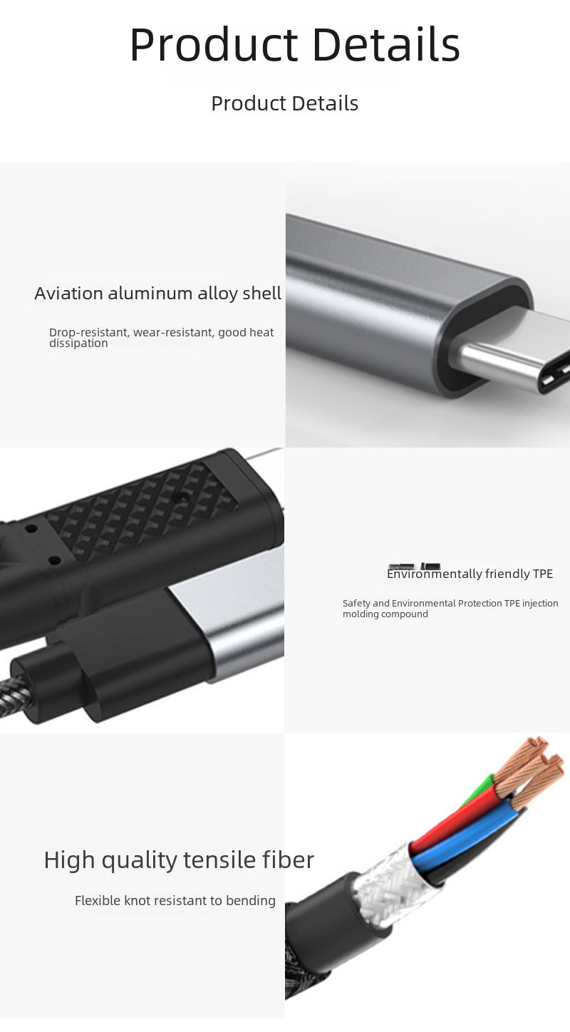 Cross-Border Two-In-One Multi-Function Adapter 60W Fast Charging Type-C to USB Otg Adapter Suitable for Apple 16